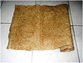 Sun hemp Fiber Mat - Natural Fiber Research Product by AEG Research Bhopal